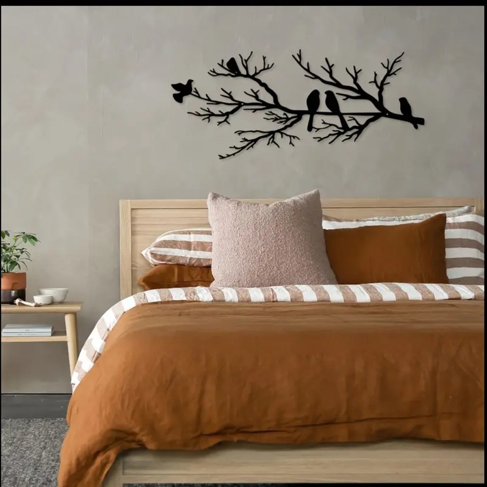 COPY - Black Wood or Metal Bird Wall Art Decor - Picture 4 of 9